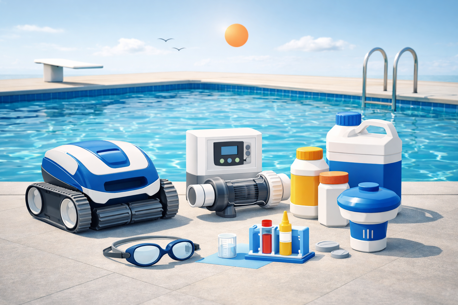 piscina lista para verano