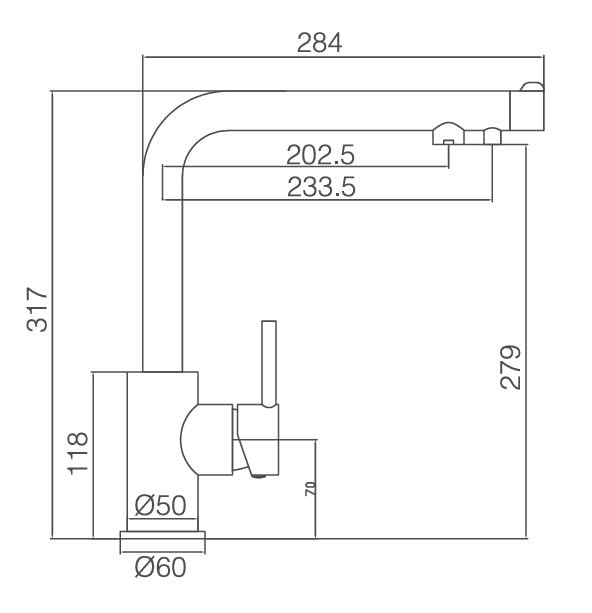 Grifo Cocina para Ósmosis IMEX Montecarlo GOS001 Cromo