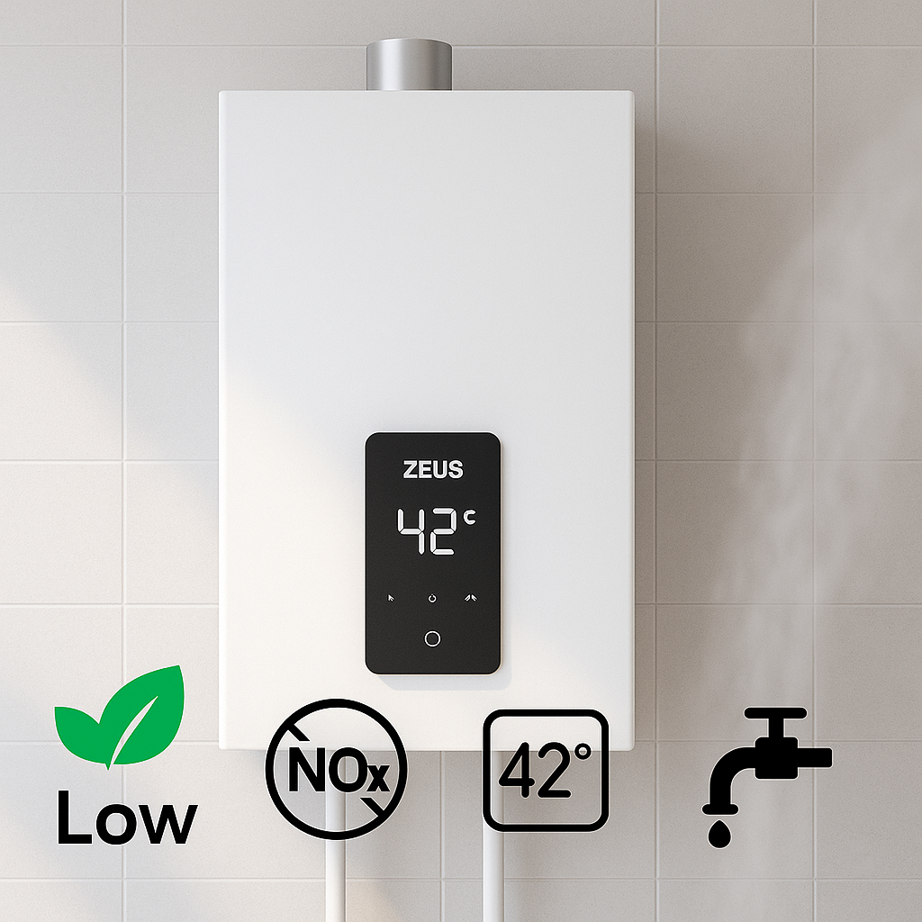 Calentador Estanco Zeus 12L | Instantáneo Gas Natural o Butano