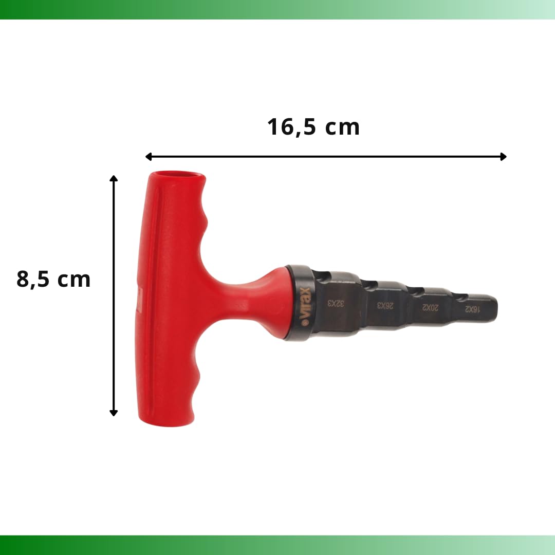 Virax - Calibrador diámetro 16x2-20x2-26x3-32x3mm