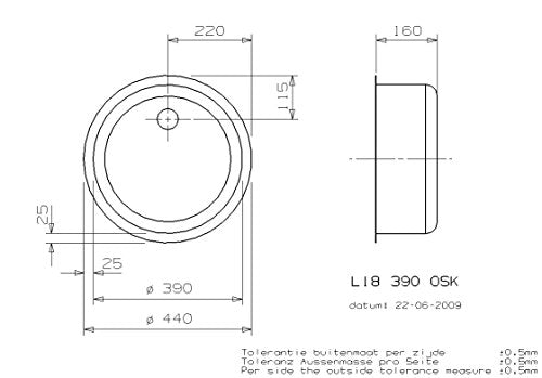Reginox L18 390 0SK - Fregadero empotrado