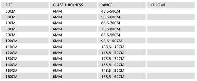 Mampara Fija Imex SCREEN PRO Negro Mate | Panel de Ducha con Vidrio Templado y Perfil de Aluminio