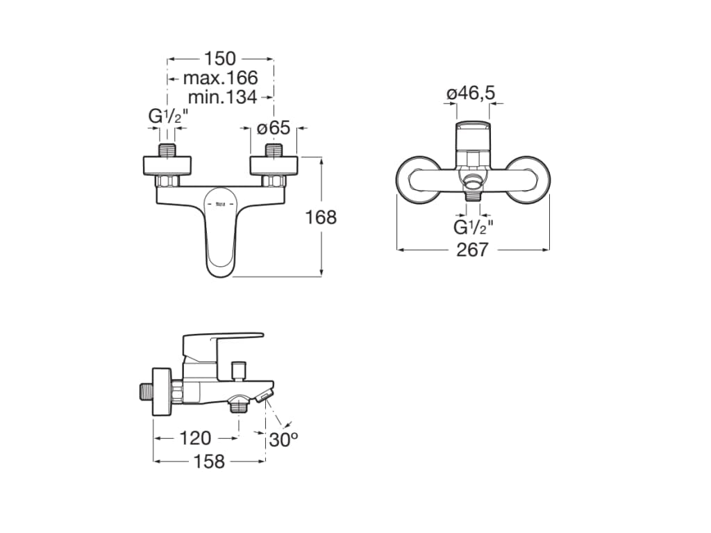 Grifo Baño Ducha Roca Victoria Plus A5A014FC00 Cromado