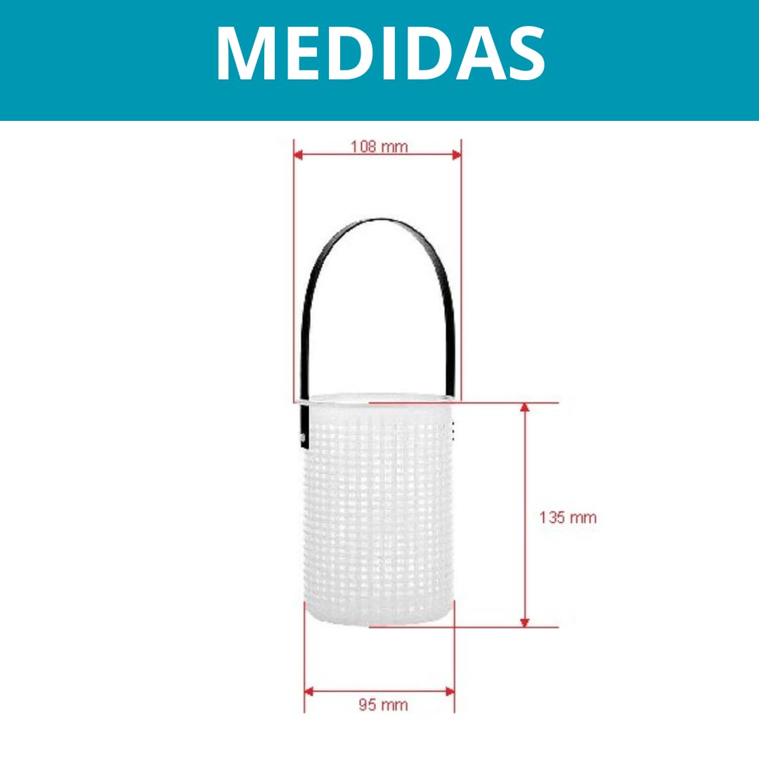 GALYON - Cesta prefiltro Bomba Piscina - Cesta de Skimmer de Piscina - 11,8 x 13,5 x 9,5 CM - Herramienta de Limpieza de Piscinas - Accesorios Piscinas