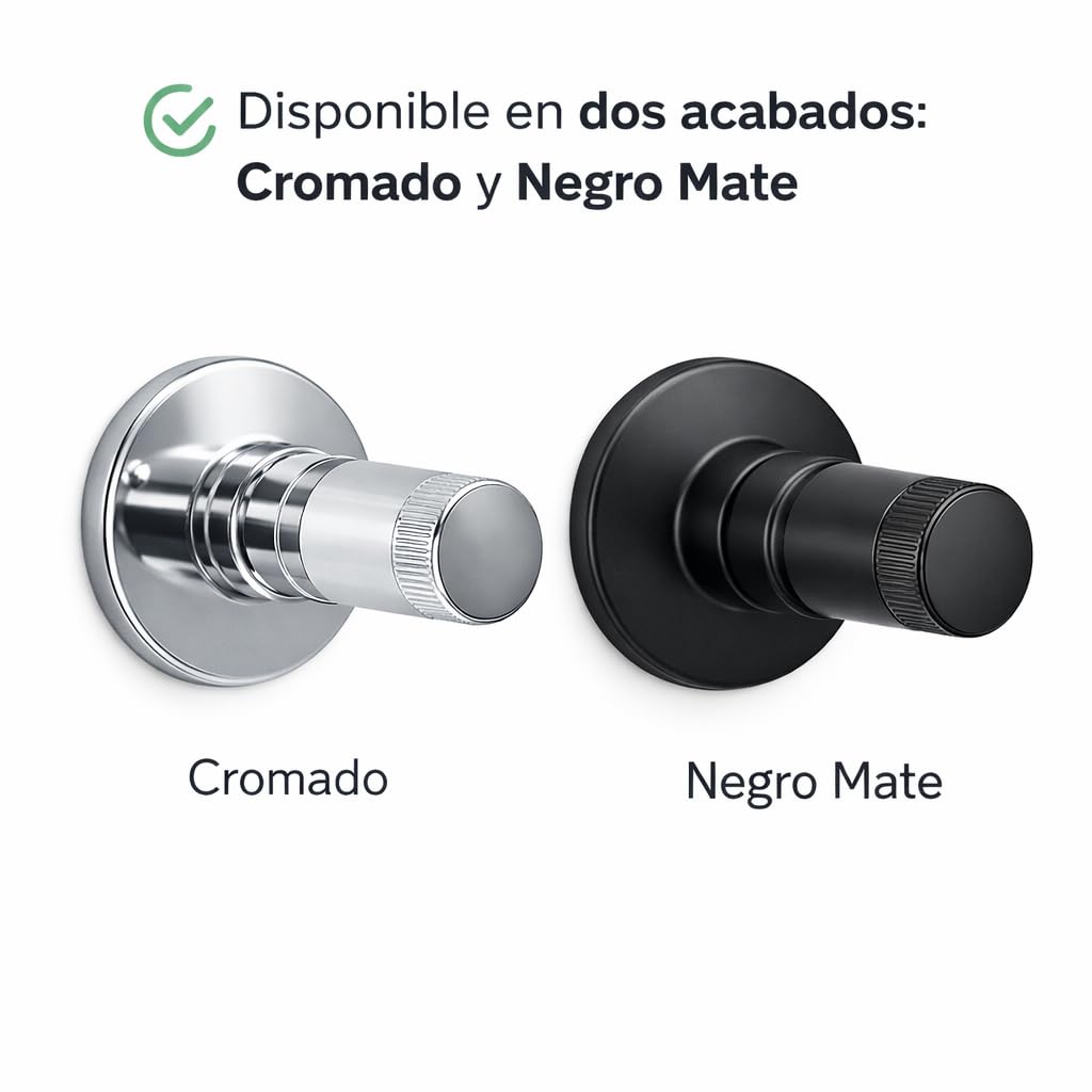 Mando Oculto con Plafón Galyon Negro o Cromo