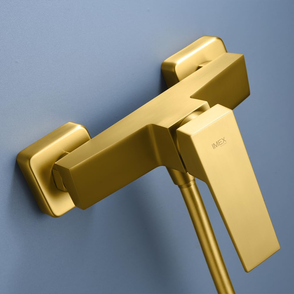 Kit de Ducha Monomando IMEX Art BDAR025-5OC Oro Cepillado