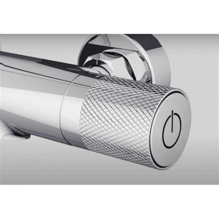 Imex - Conjunto de Bañera Telescópico Termostático Line BTD038-B | Latón de alta calidad, Diseño moderno y funcional