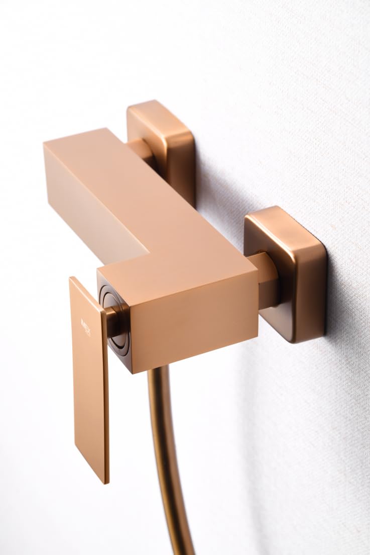 Grifo Monomando de Ducha IMEX PISA BDP048-5ORC Oro Rosa Cepillado