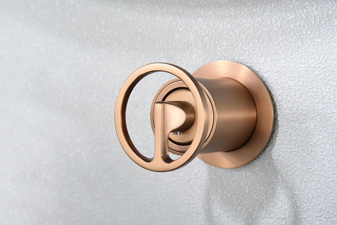 Grifo Lavabo Empotrado IMEX Olimpo GLC033/ORC Oro Rosa Cepillado