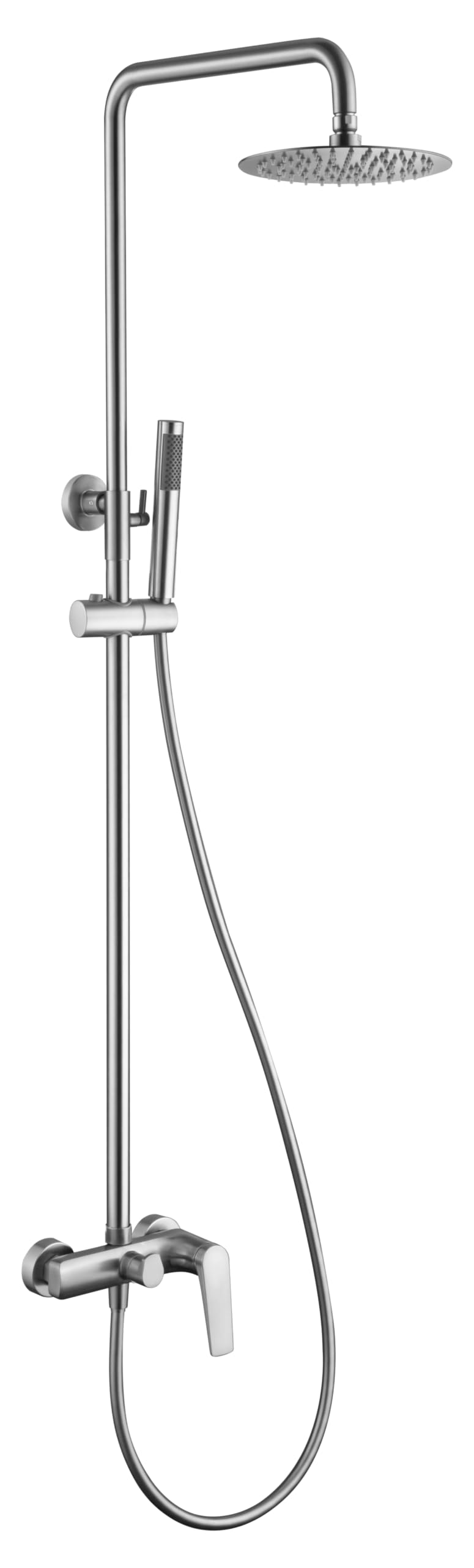 Imex - Conjunto de Ducha Monomando Delos BDD055/AC | Acero S316, Diseño moderno y funcional