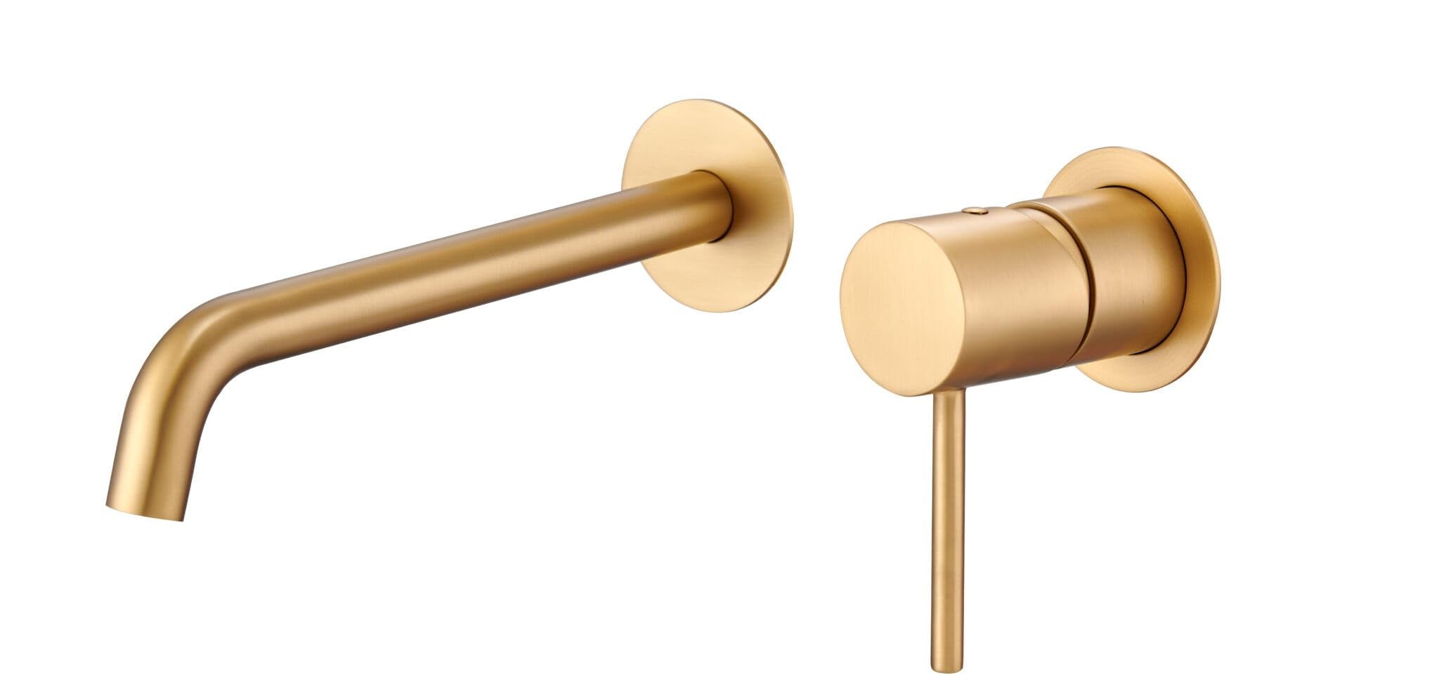 Imex - Grifo Monomando Empotrado para Lavabo Monza GLM039 | Oro cepillado, Latón de alta calidad, Diseño en dos partes