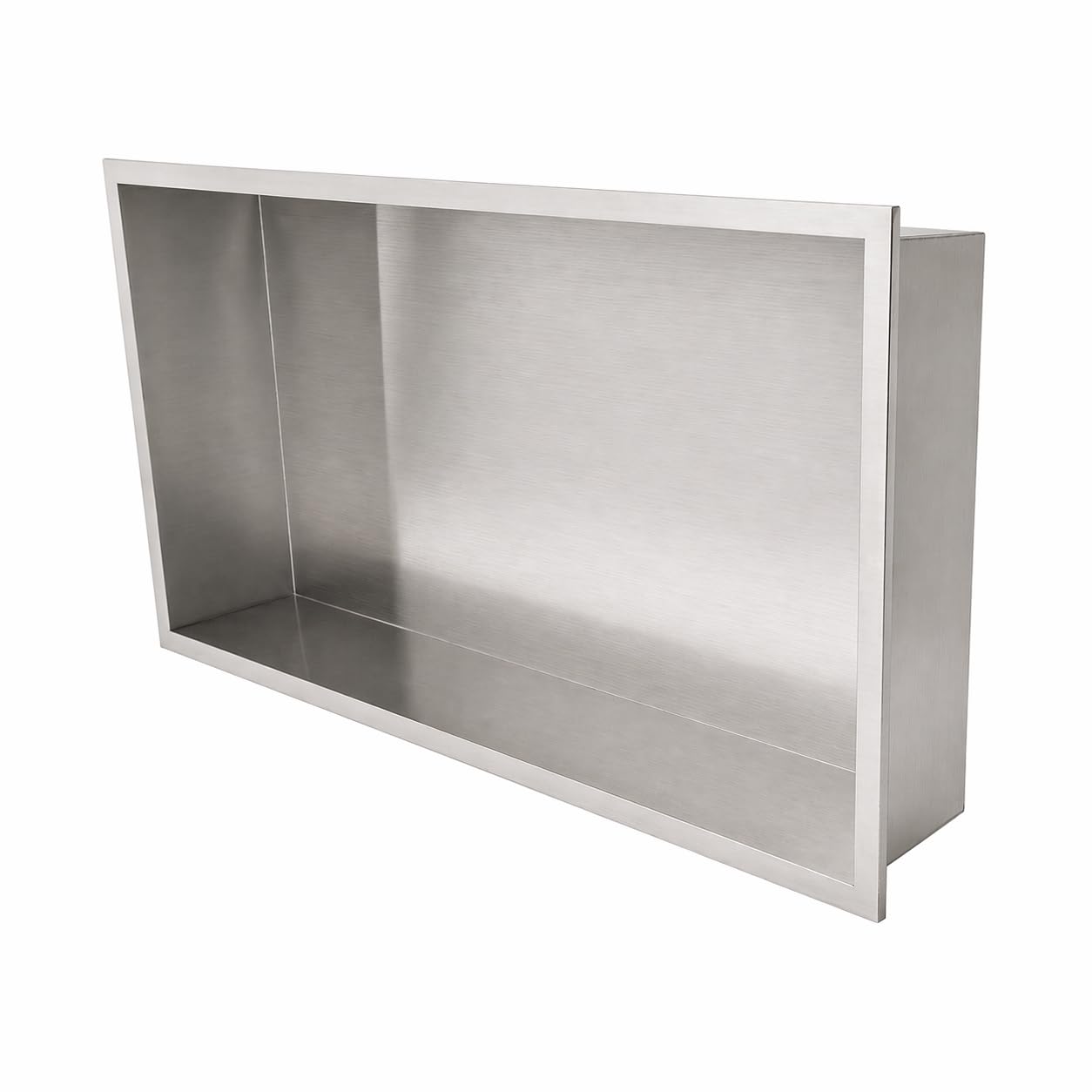 Galyon MEDIMEX - Hornacina Ducha Empotrable Horizontal Pacific HOR002 | Nicho de Baño Acero Inoxidable 304, Rectangular 63x33 cm Prof. 10 cm | 6 Acabados (Níquel Cepillado)