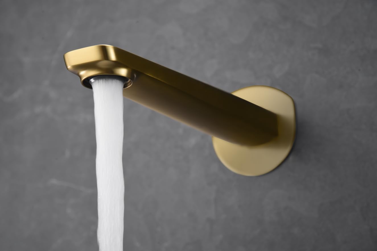 Grifo Lavabo Empotrado IMEX Nápoles Oro Cepillado PVD Monomando