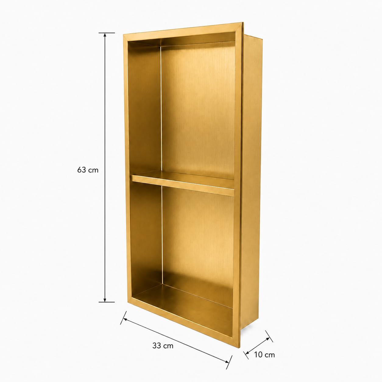 Hornacina Ducha MEDIMEX Artic HOR003 Oro Cepillado 33x63