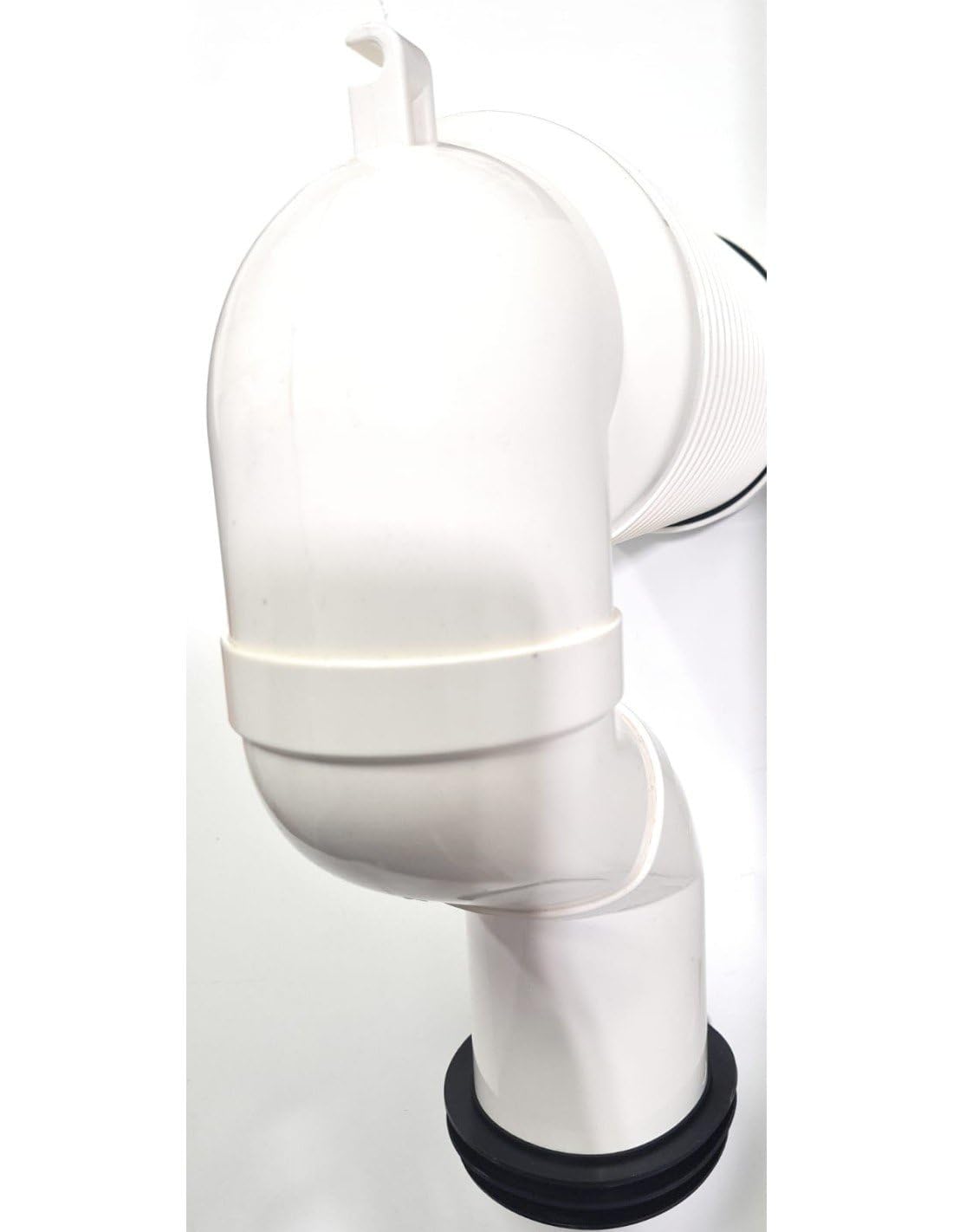 Manguito WC Acodado Recortable Dist. a Pared 21cm