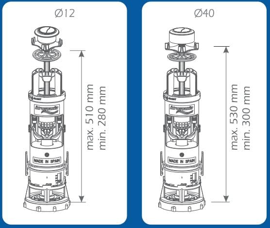 Descargador WC Idrospania Orcera 57010 Blanco