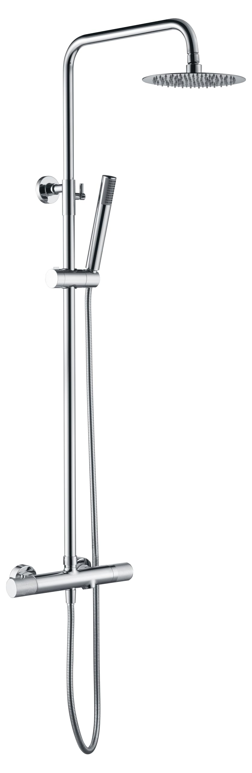 Imex - Conjunto de Bañera Telescópico Termostático Line BTD038-B | Latón de alta calidad, Diseño moderno y funcional