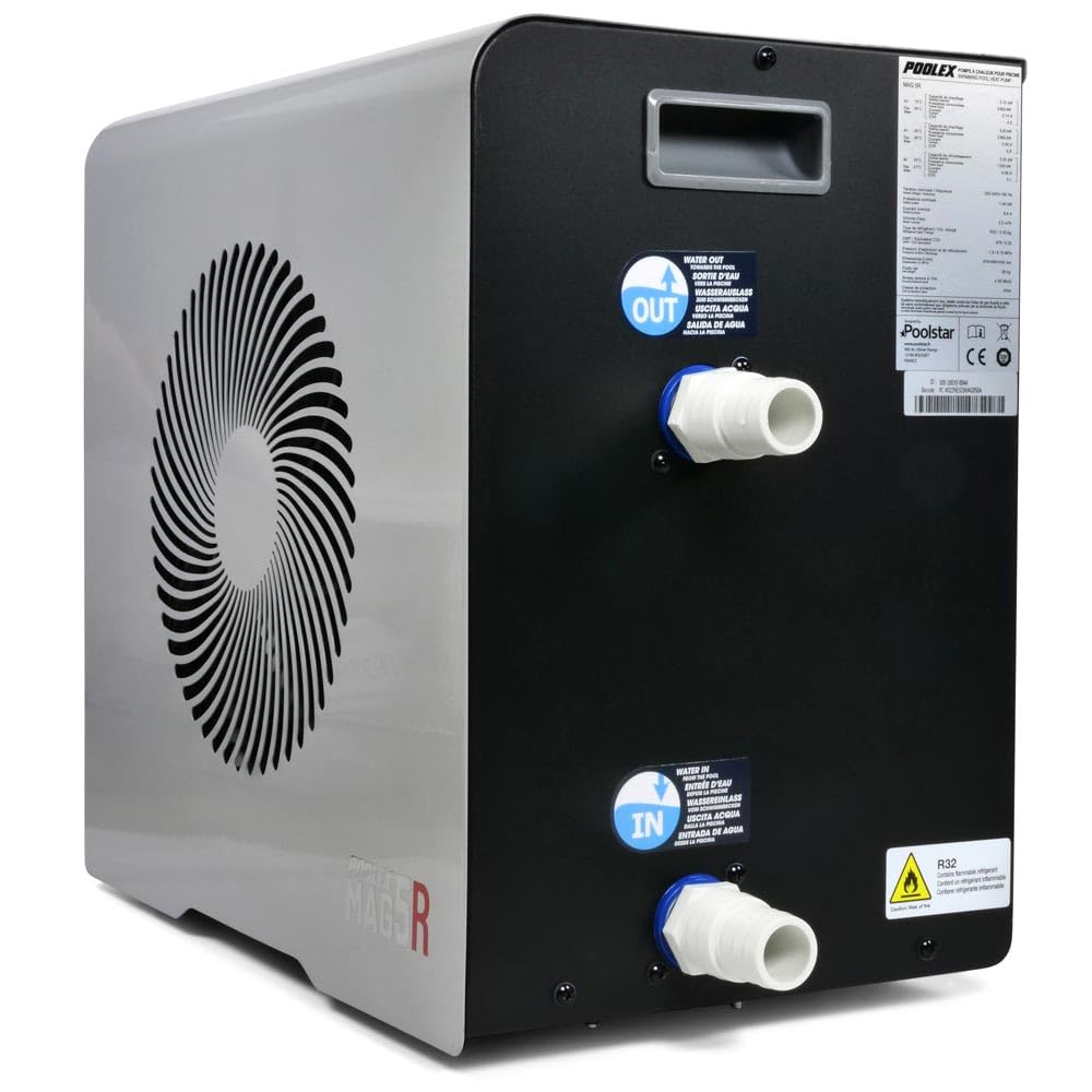 Bomba de Calor Poolex MAG 5 kW para Piscina | WiFi, Titanio, hasta 15 m³