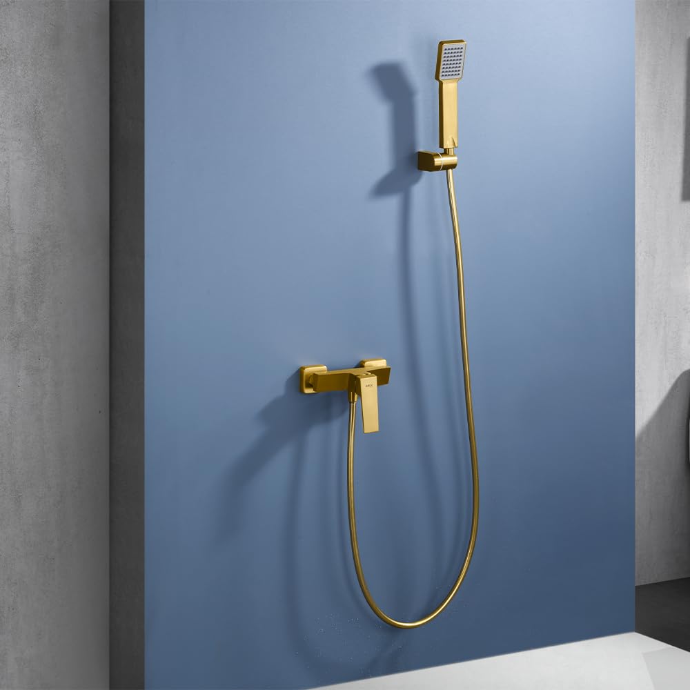 Kit de Ducha Monomando IMEX Art BDAR025-5OC Oro Cepillado