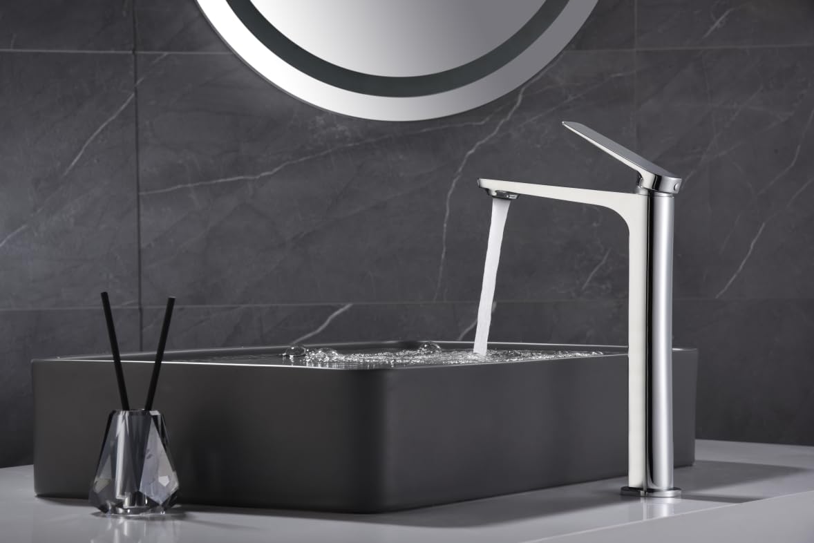 Grifo Lavabo Alto IMEX Nápoles BDN047-3 Cromo