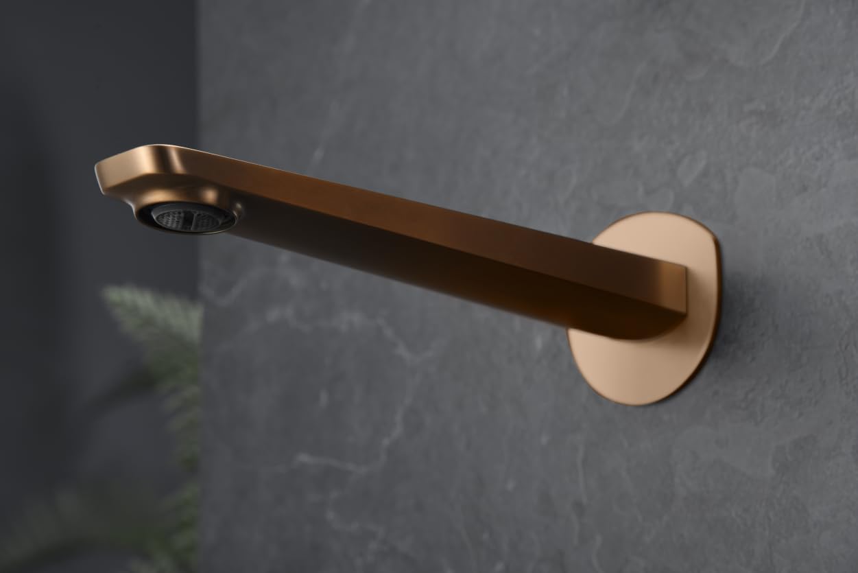 Grifo Lavabo Empotrado IMEX Nápoles GLN047/ORC Oro Rosa Cepillado PVD