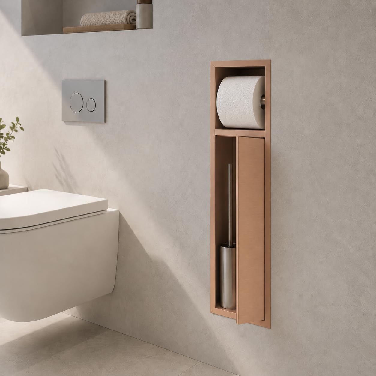 Hornacina Baño Medimex Egean HOR007 Oro Rosa Cepillado
