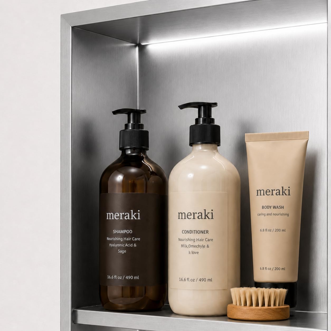 Hornacina Ducha MEDIMEX Marshall HOR006 Níquel Cepillado 33x63