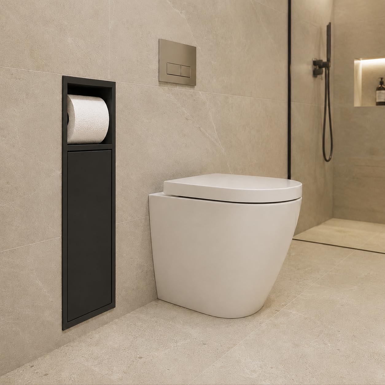Hornacina Baño Medimex Egean HOR007 Negro Mate