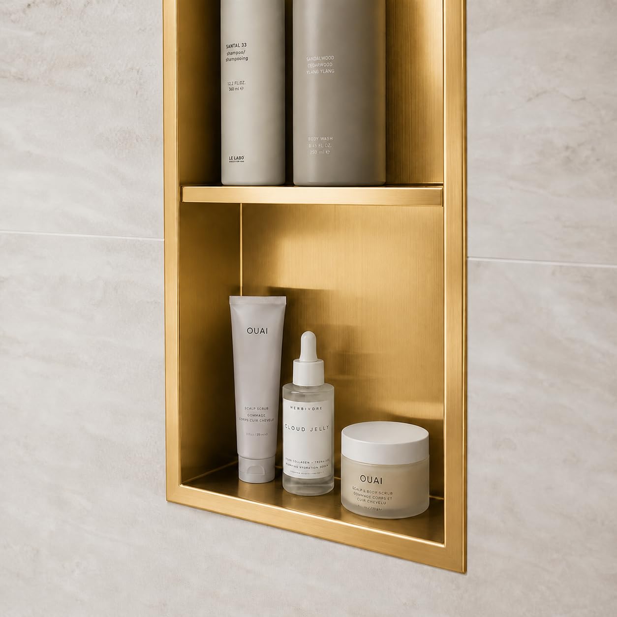 Hornacina Ducha MEDIMEX Artic HOR003 Oro Cepillado 33x63