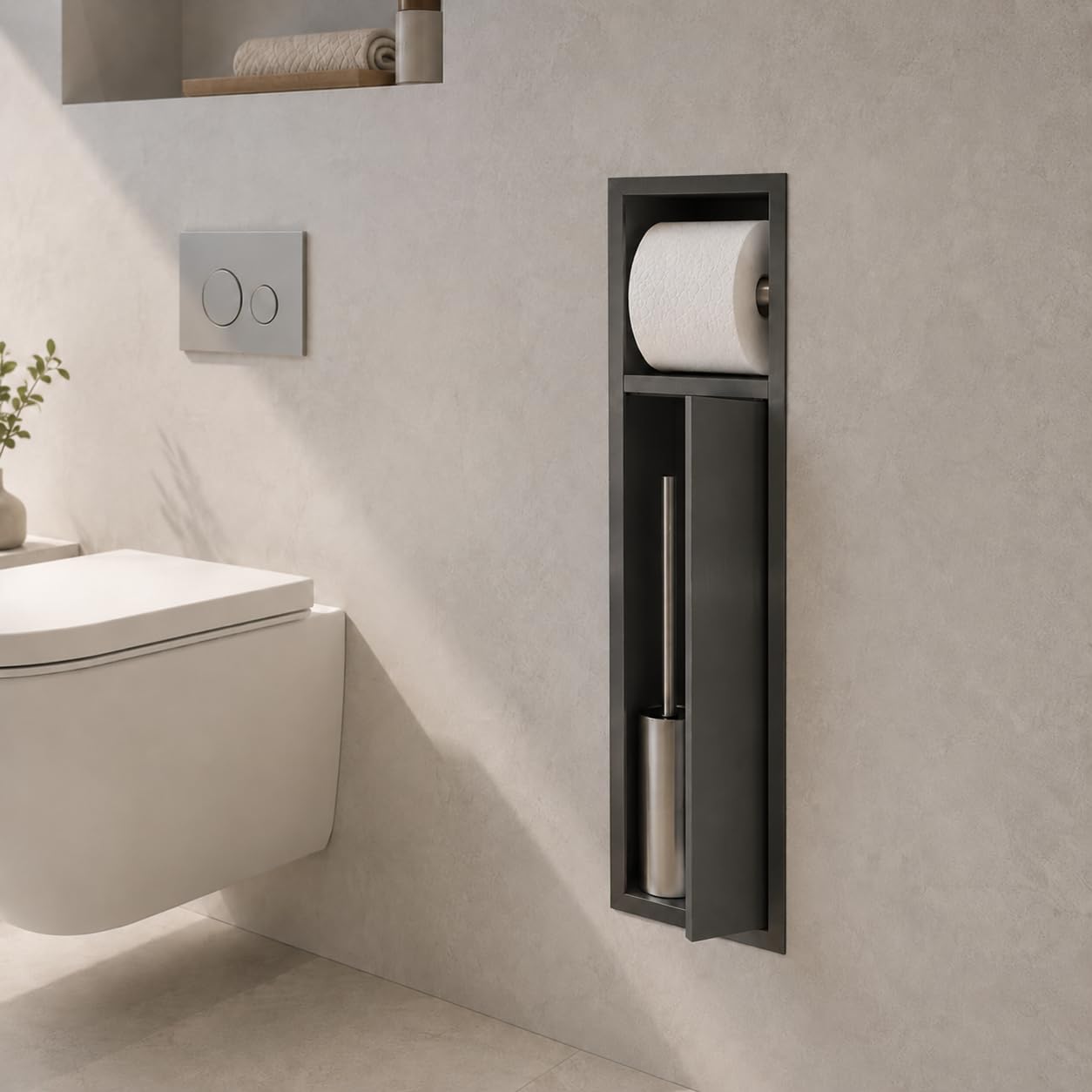 Hornacina Baño Medimex Egean HOR007 Black Gun Metal