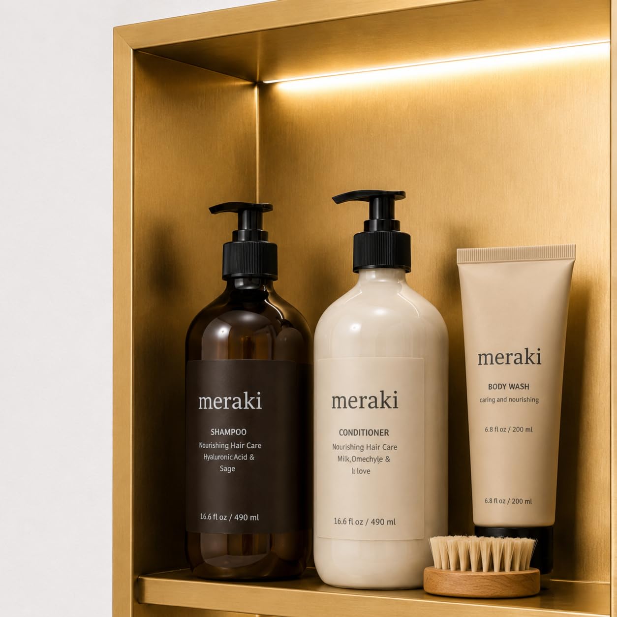 Hornacina Ducha MEDIMEX Marshall HOR006 Oro Cepillado 33x63