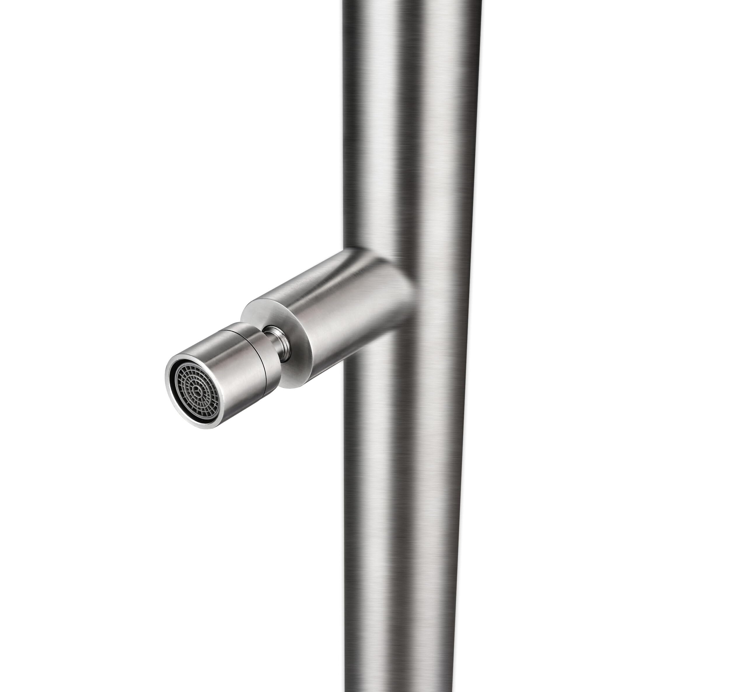 Imex - Columna de Ducha para Piscina DAKOTA | Acero Inoxidable S.316