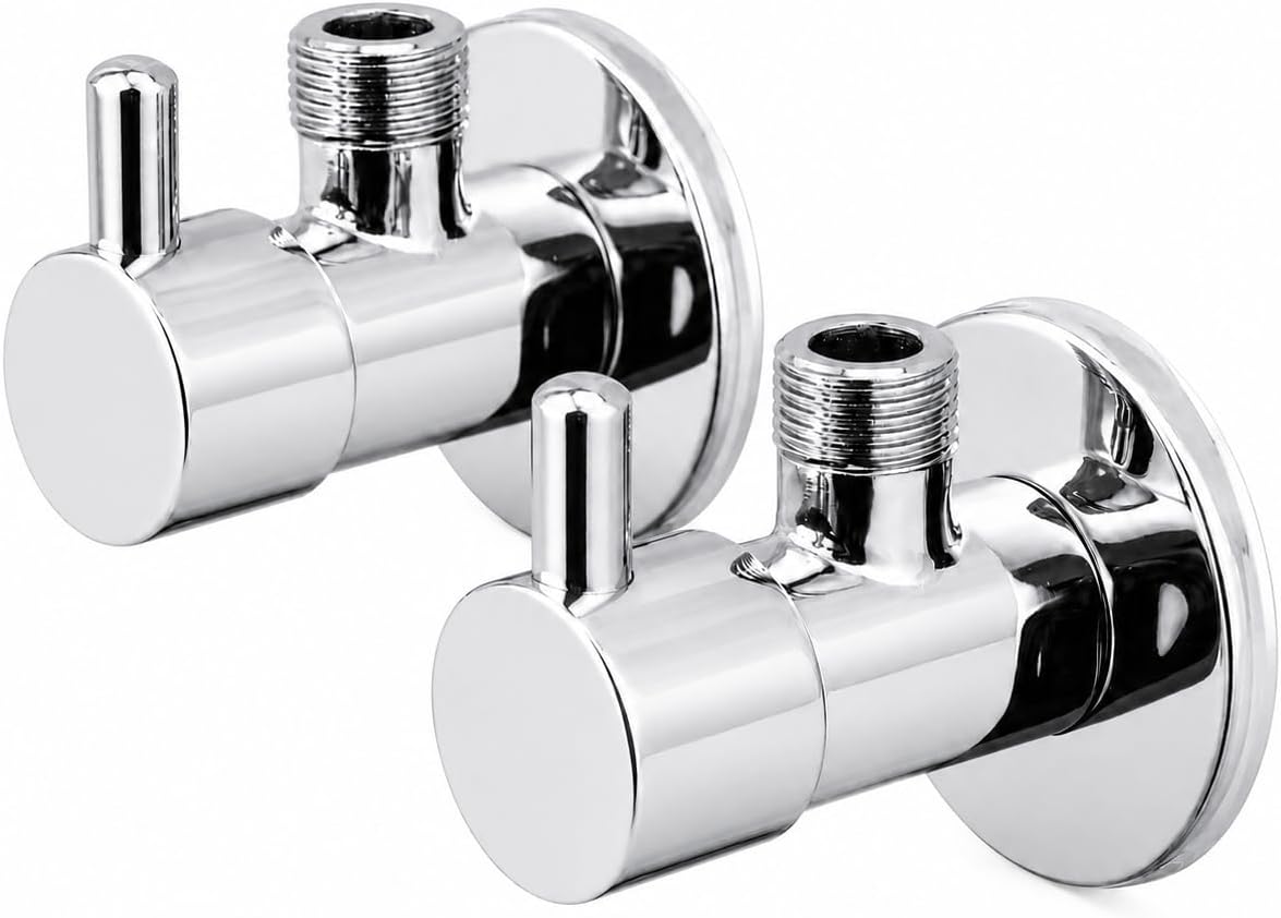 GME Llaves de Escuadra Pack de 2 para Cortar el Agua en Baño y Cocina