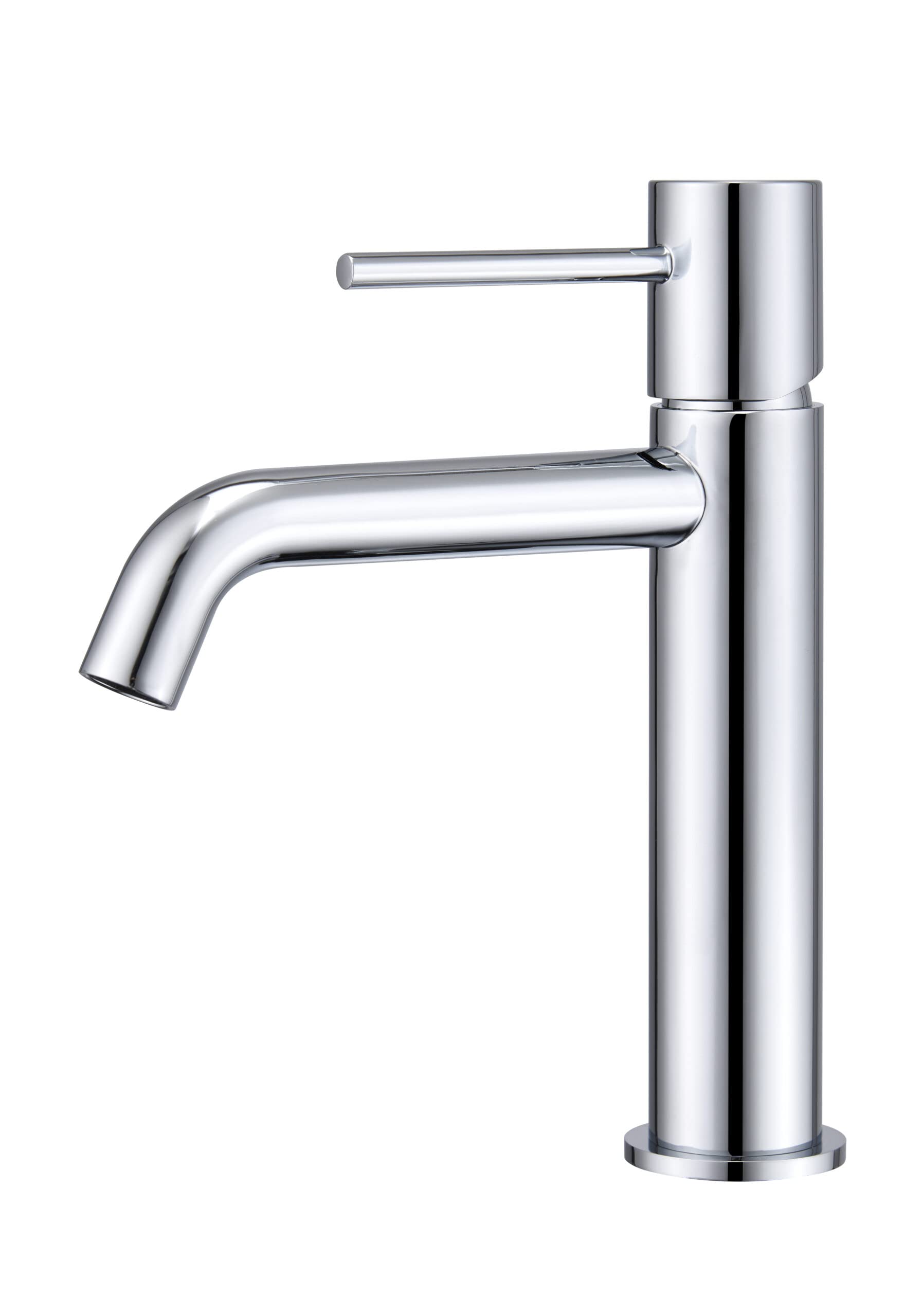 Imex - Grifo Monomando para Lavabo Monza BDM039-1 | Cromo, Cartucho cerámico Ø26 mm, Flexos 3/8”