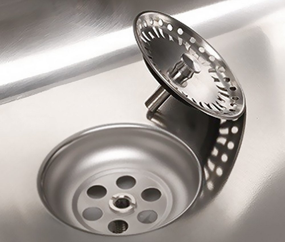 Reginox L18 390 Comfort piscinas redondas de acero inoxidable fregadero ras/montaje bajo la encimera/Plano empotrable – Recorte de dimensiones placa (Diámetro): 420 mm/fregadero Acero Inoxidable