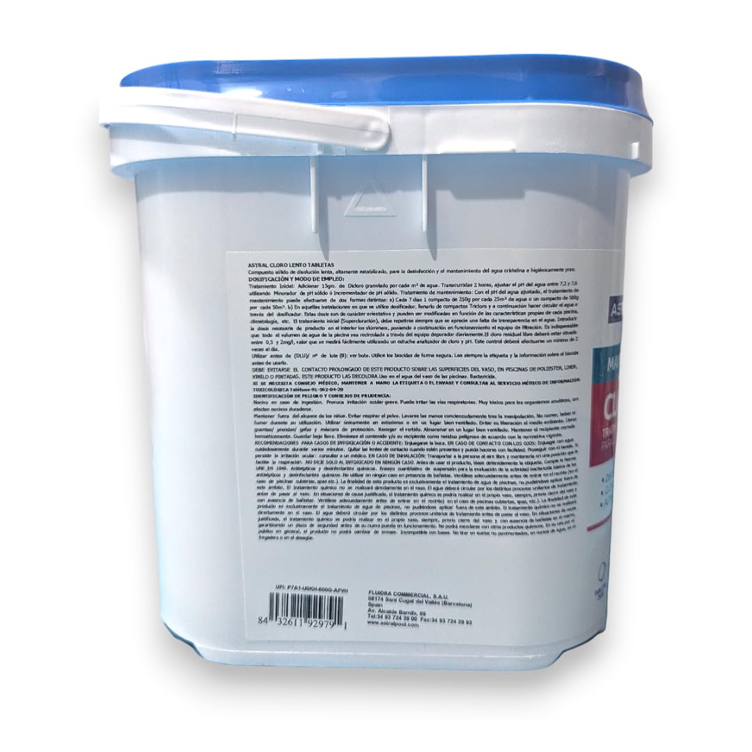 Cloro Lento en tabletas 250g AstralPool.
