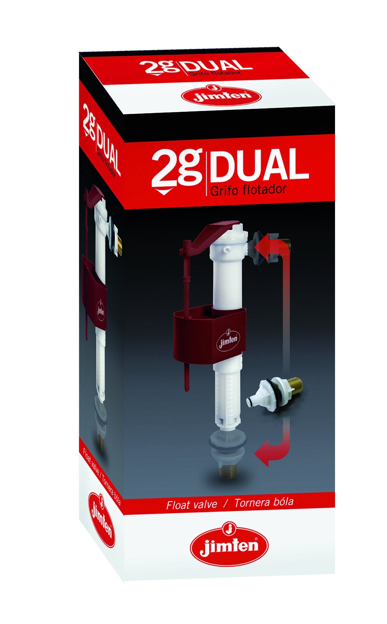 Jimten S-465 - Grifo flotador dual (3/8")