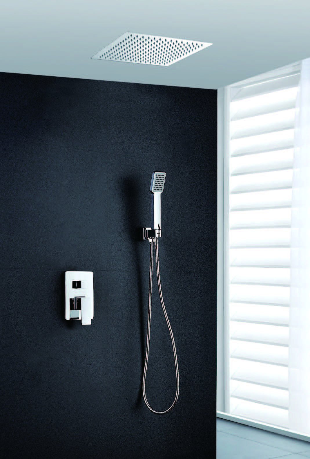 Conjunto de Ducha Empotrado IMEX Gales Cromo