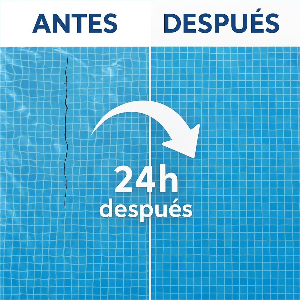 Unecol - Sellador de Fugas Piscina Unecol 1L – Repara Grietas y Filtraciones sin Vaciar – Apto para Gresite, Liner, PVC, Hormigón – Agua Dulce o Salada