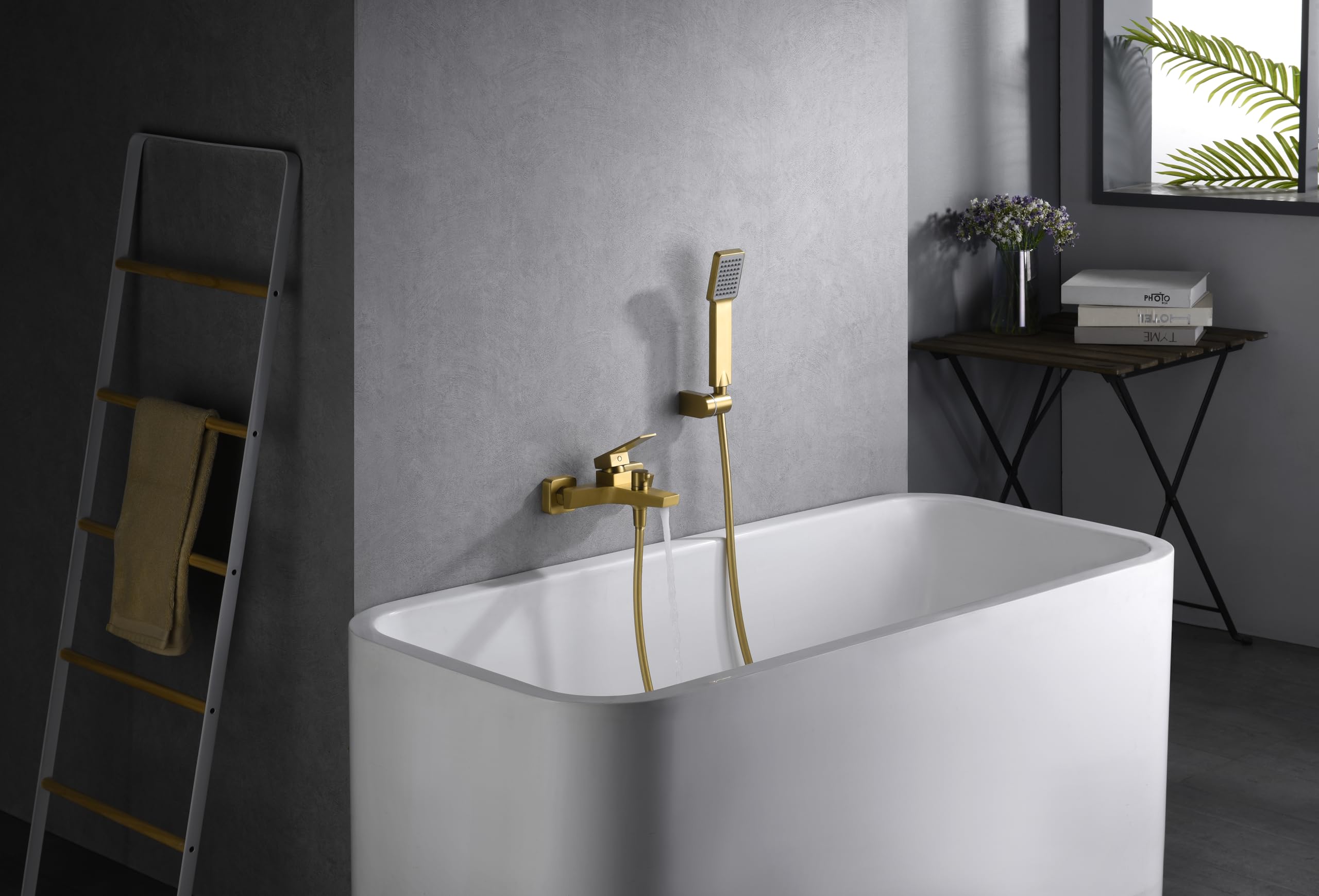 Grifo Monomando Ducha y Bañera IMEX ART BDAR025-4OC Oro Cepillado