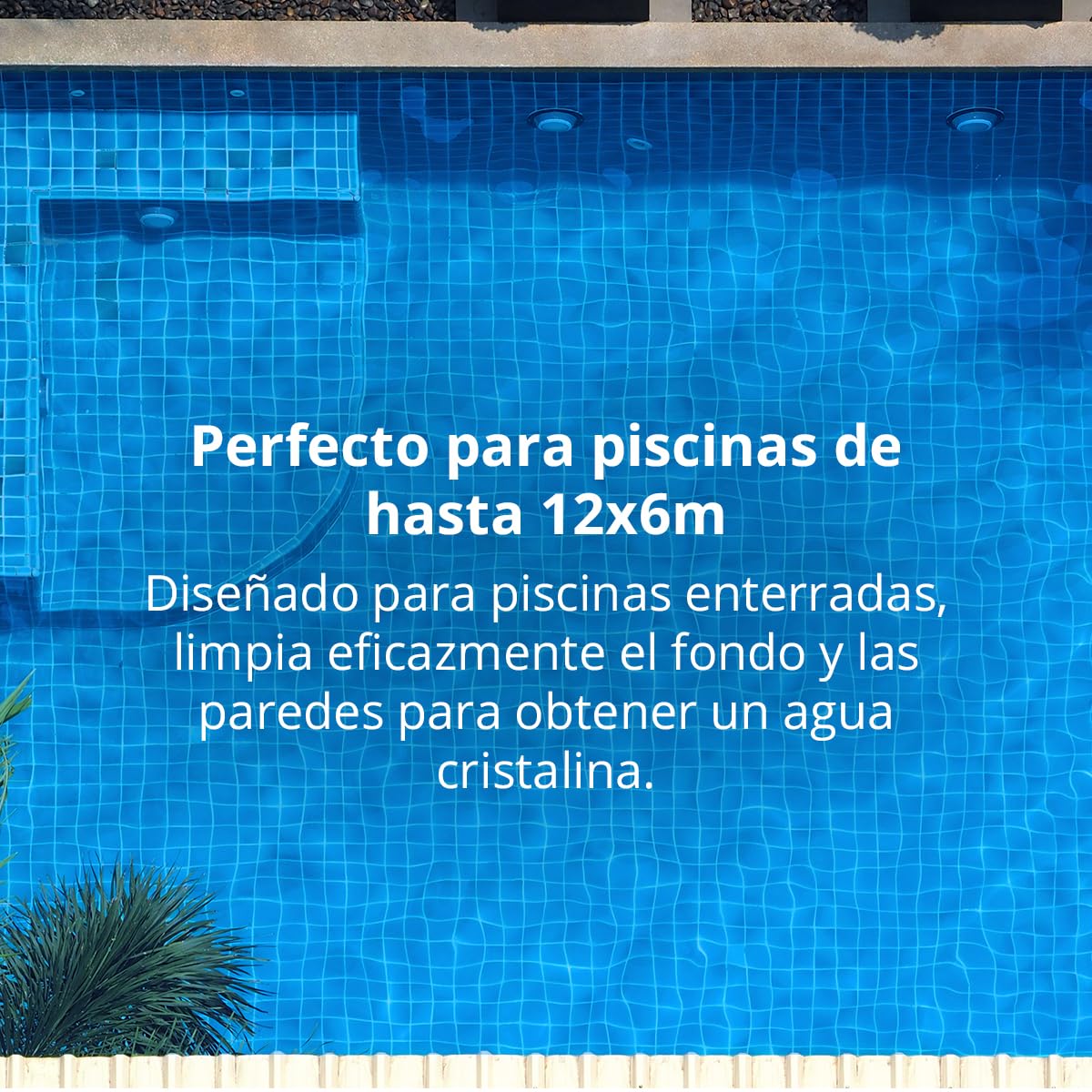 Zodiac W70668 MX8, Limpiafondos hidráulico para piscinas enterradas de hasta 12 x 6 m