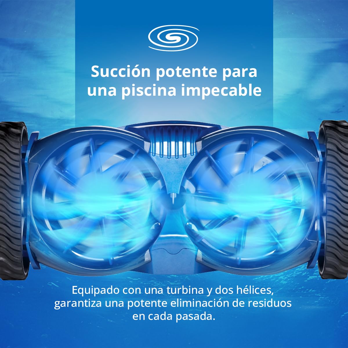 Zodiac W70668 MX8, Limpiafondos hidráulico para piscinas enterradas de hasta 12 x 6 m
