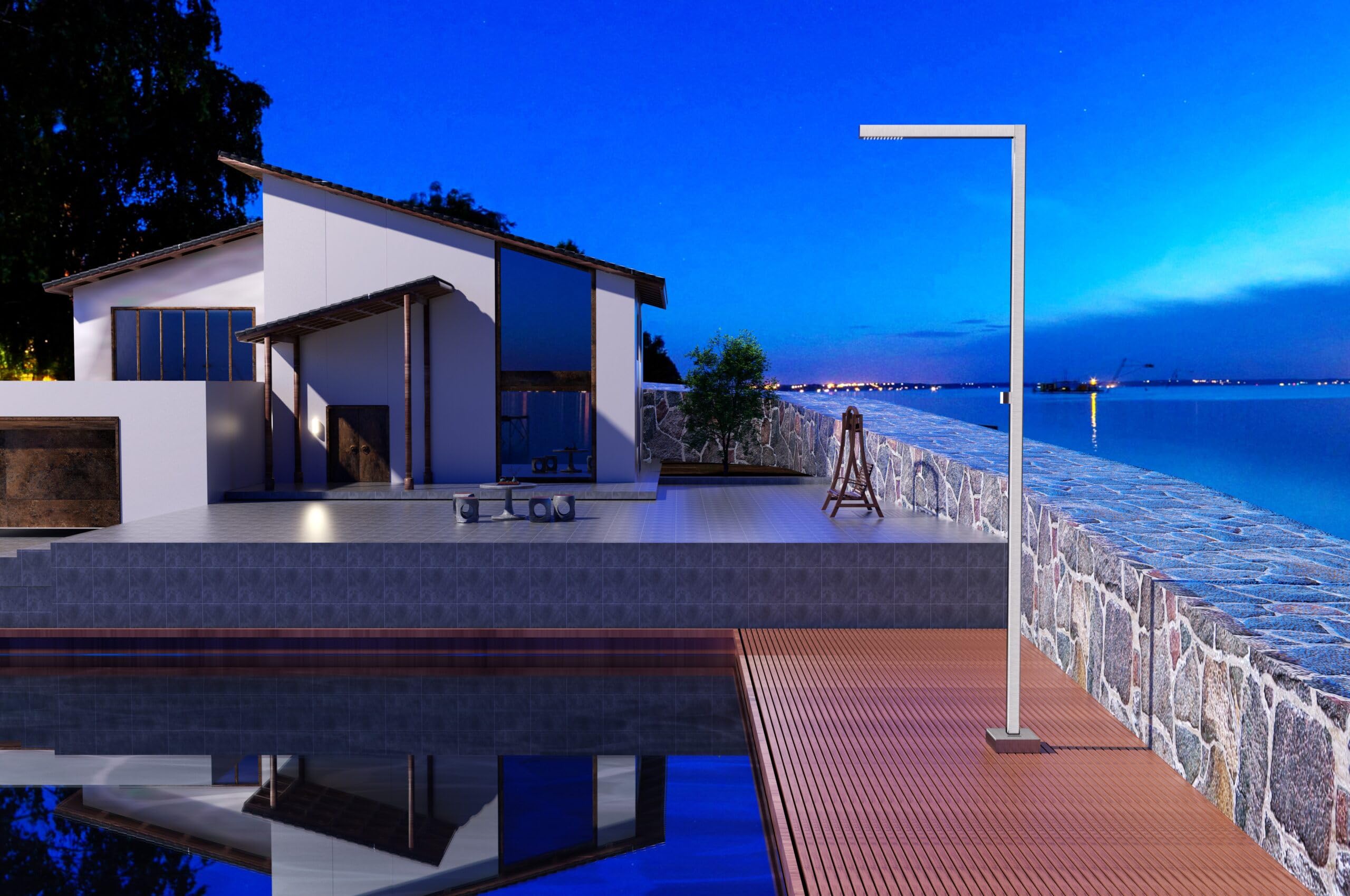 Ducha de Piscina IMEX Alabama Acero Inoxidable S316