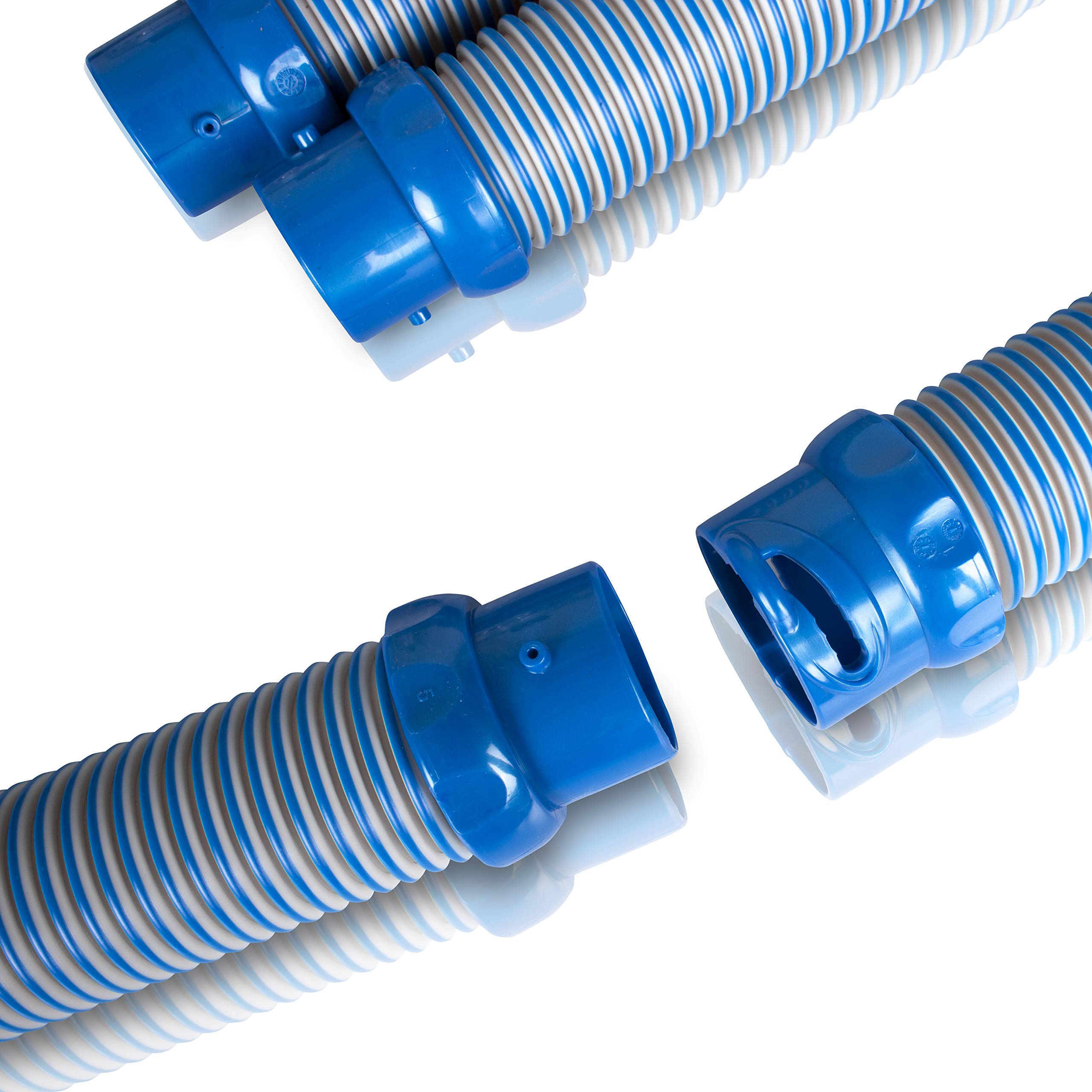 Zodiac W78055 - Juego de 6 Secciones de Mangueras Twist Lock, 6 x 1 m, para Limpiafondos de Piscina Hidráulicos, Color Azul