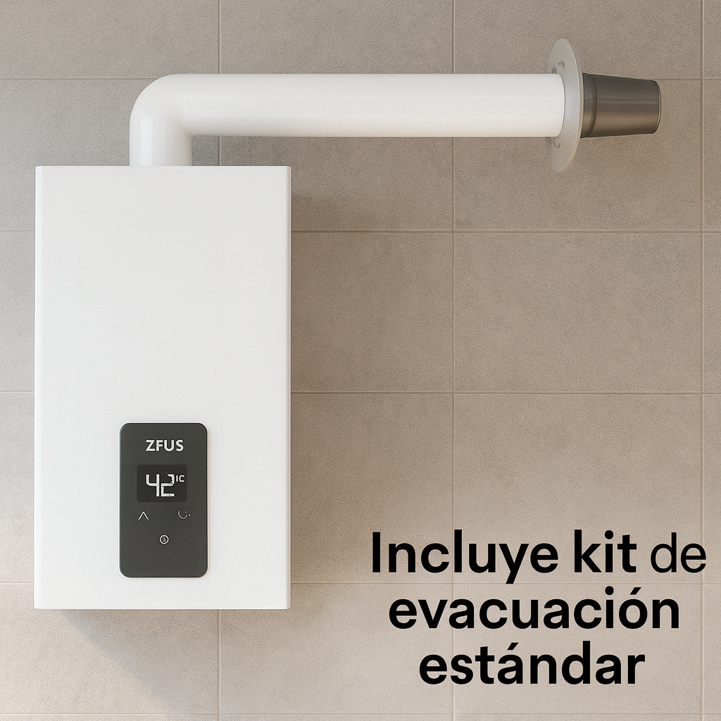 Zeus 12L | Calentador Estanco Instantáneo Gas Natural o Butano