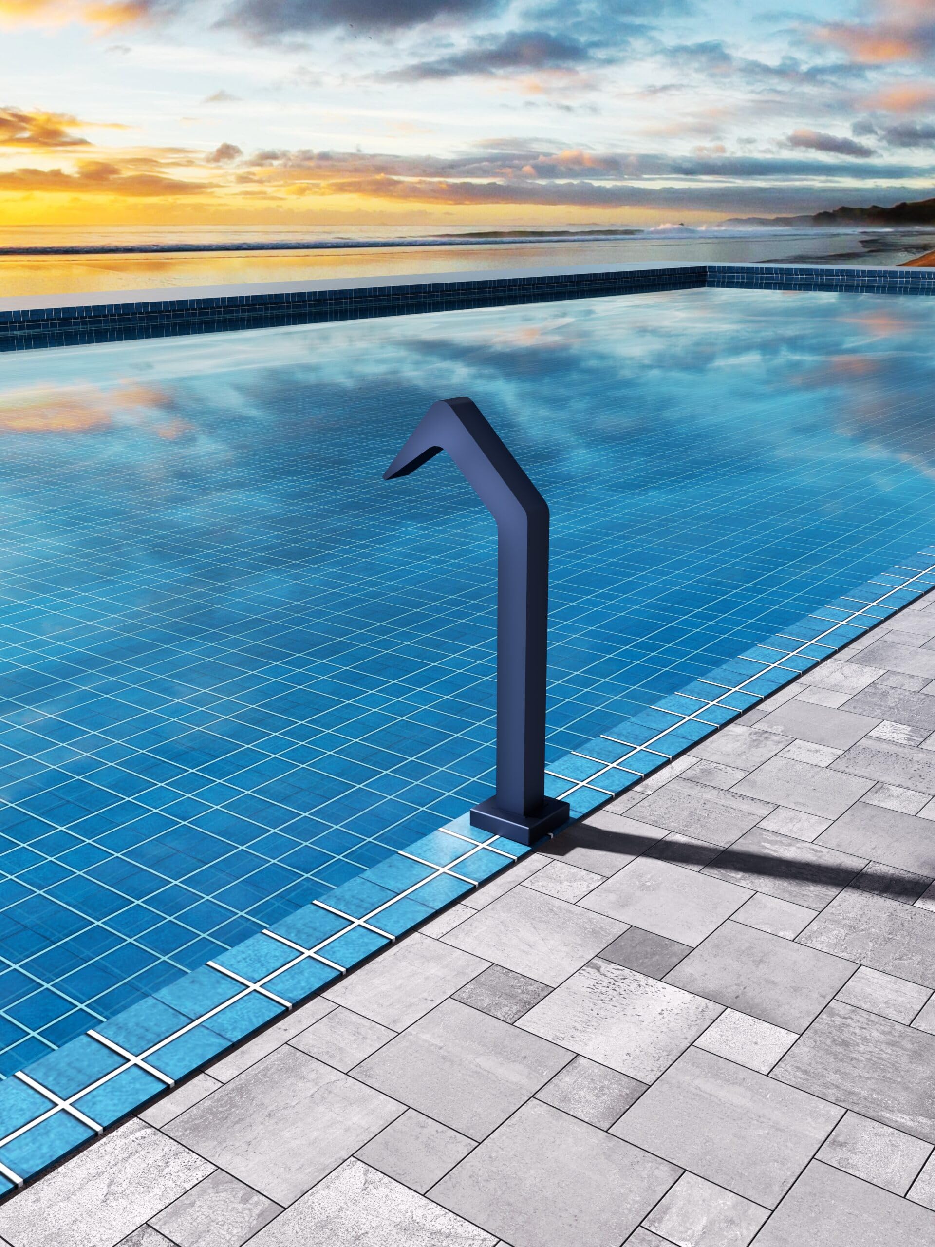Cascada Piscina 6 cm IMEX NIÁGARA CPN001/AC Azul Océano Acero S.316