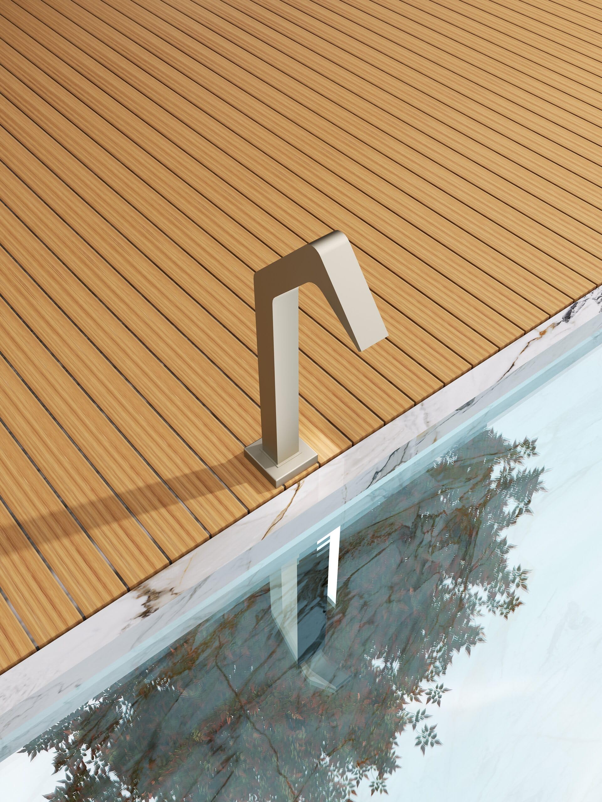 Cascada Piscina 6 cm IMEX Niágara CPN001 Moka Acero Inoxidable S.316