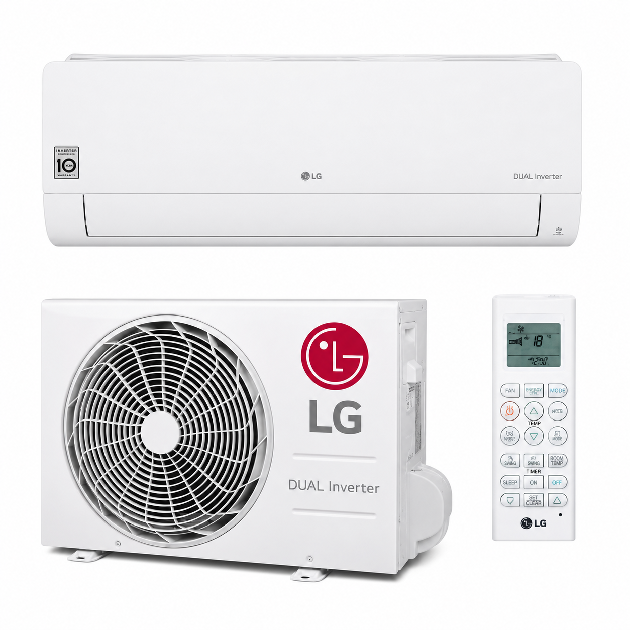 Aire acondicionado Split LG Libero Smart S12ET.UA3 12000 BTU blanco