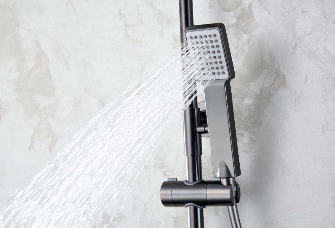 Columna de Ducha Termostático IMEX Art BTAR025/BGM Black Gun Metal