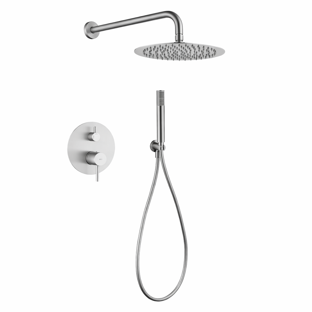 Ensemble de douche encastré IMEX Monza GPM039BGM Black Gun Metal